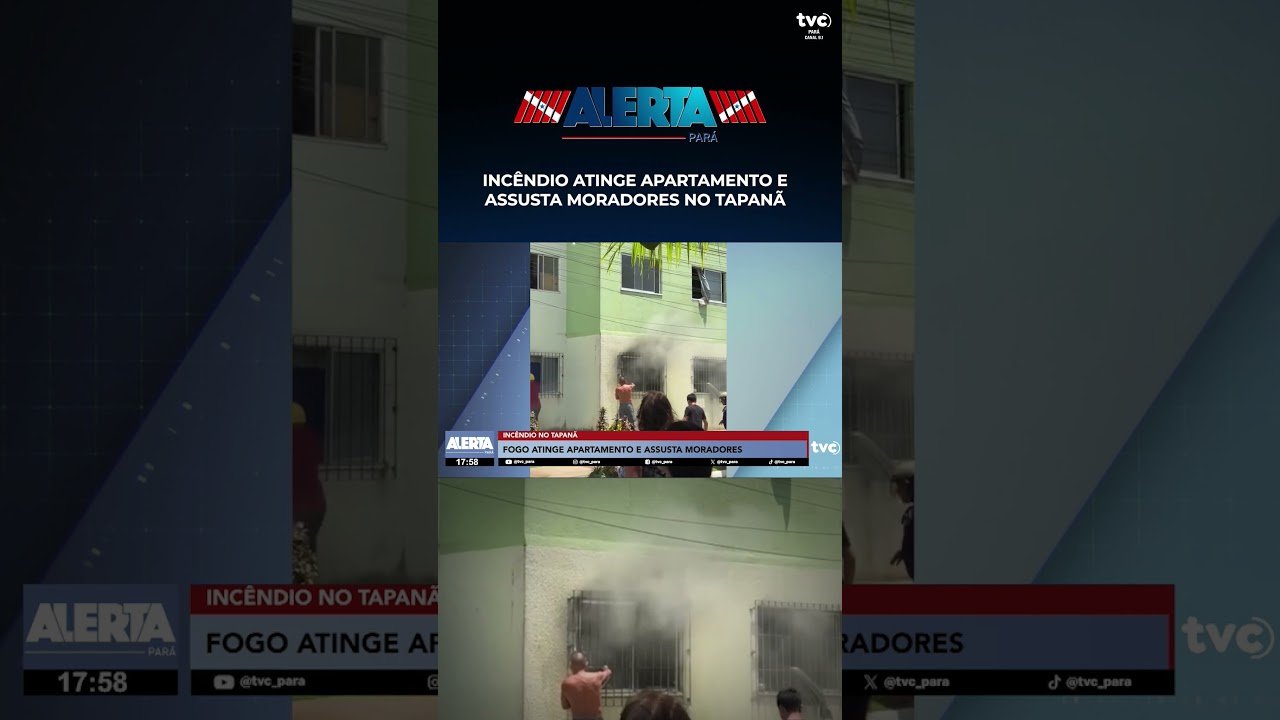 INCÊNDIO ATINGE APARTAMENTO E ASSUSTA MORADORES NO TAPANÃ